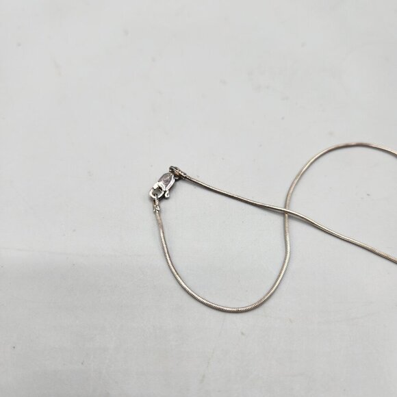 Sterling Silver Chain w/ Crystal Cross Pendant - Picture 5 of 15